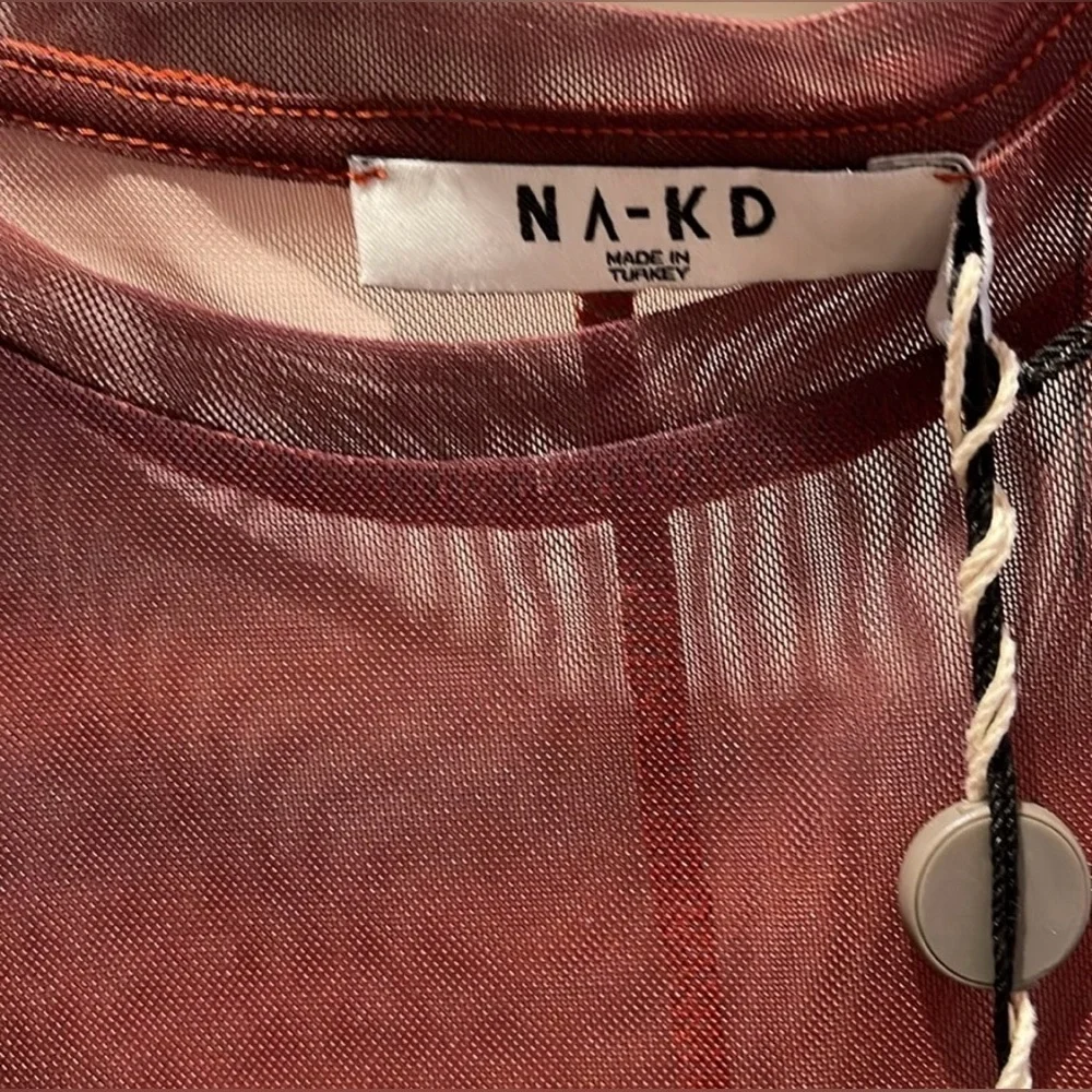 Na-Kd x Elin Warnqvist sunset mesh dress, medium, NWT - Picture 9 of 12